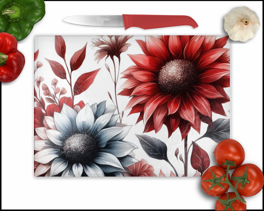 Floral Butterfly Sublimated Cutting Board (090)