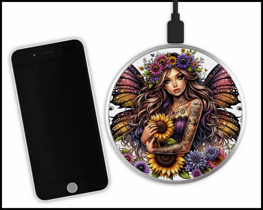 Sexy Bad Ars@ Fairy Sublimated Wireless Phone Charger (232)