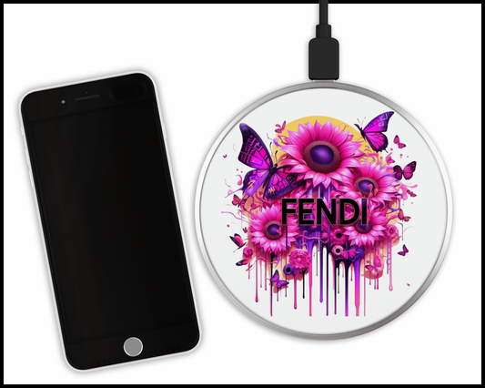 Fendi Inspired Sublimated Wireless Phone Charger (332)