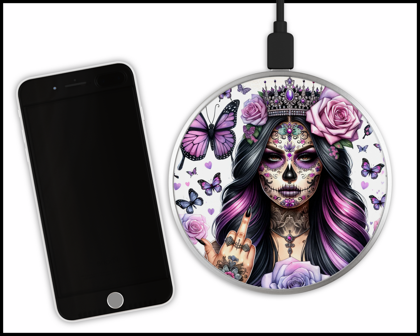 Mandala Woman Sublimated Wireless Phone Charger (282)