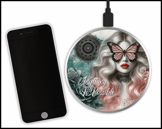 Anything Is Possible Sublimated Wireless Phone Charger (432)