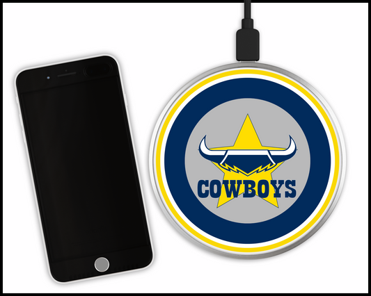 North Queensland Cowboys Sublimated Wireless Phone Charger (003)