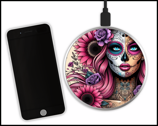 Mandala Women Sublimated Wireless Phone Charger (183)