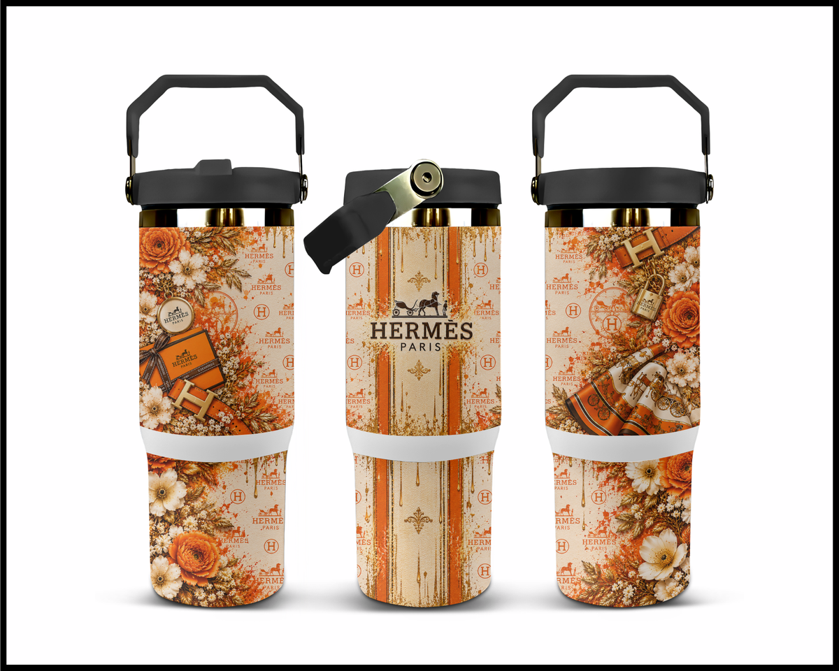 Shopaholic Carriage Couture Stainless Steel Big Guzzler Tumbler (2457)