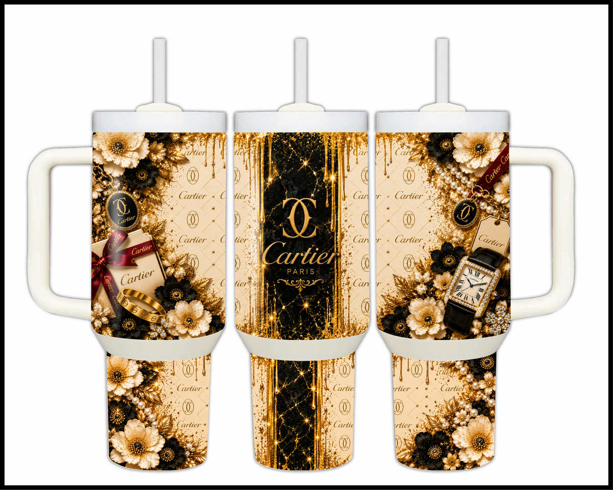 Shopaholic Fluent in Fine Jewelry Stainless Steel Big Guzzler Tumbler (3463)