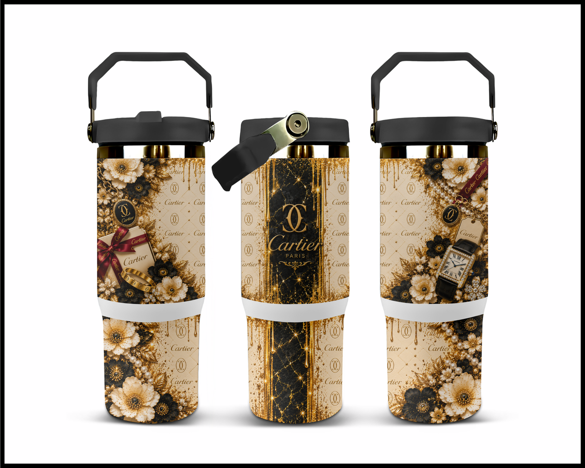 Shopaholic Fluent in Fine Jewelry Stainless Steel Big Guzzler Tumbler (3463)