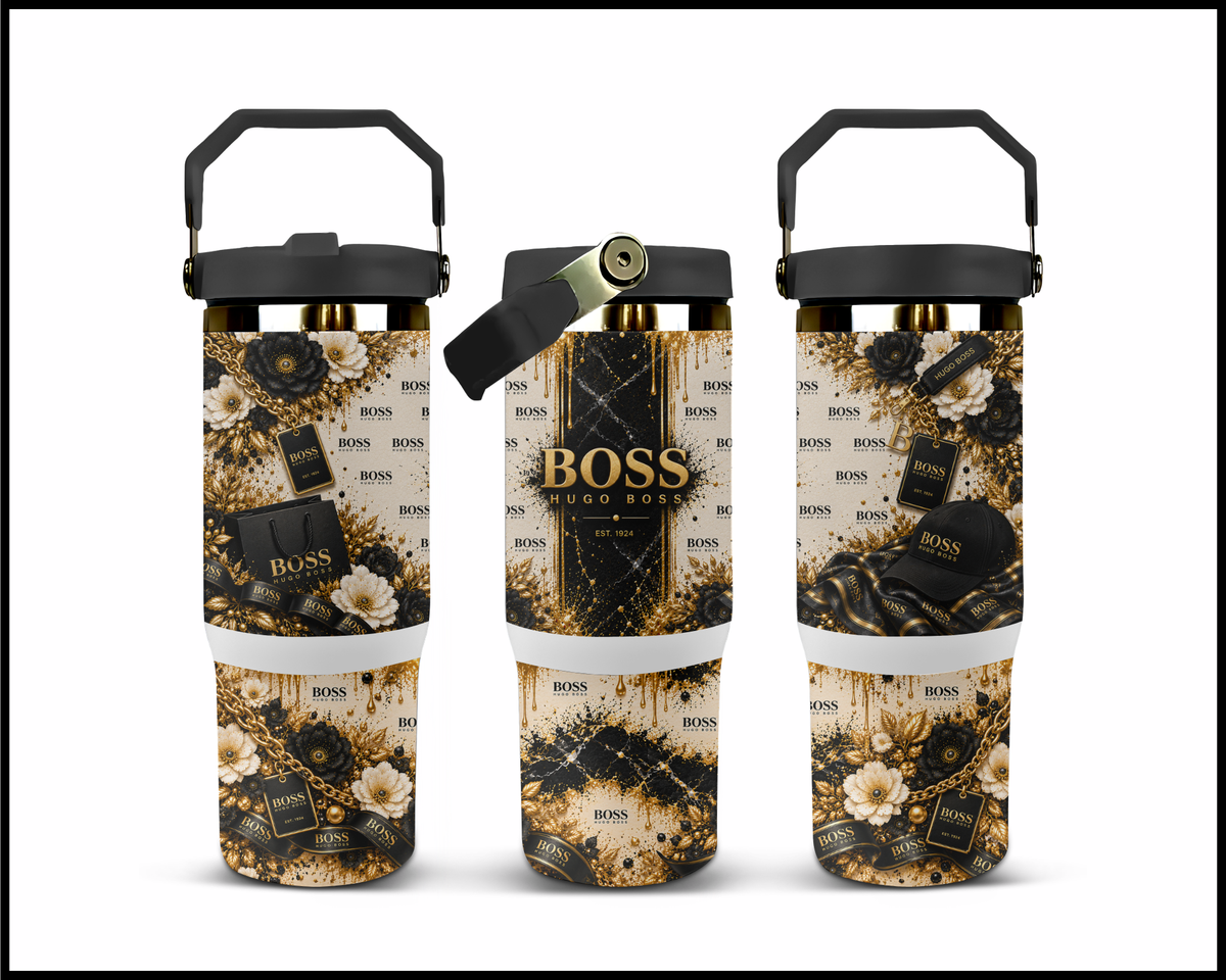 Shopaholic with Executive Orders Stainless Steel Big Guzzler Tumbler (3469)