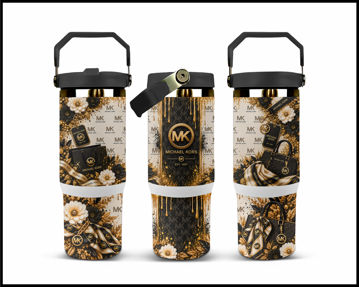 Shopaholic Fluent in Jet-Set Jetsetter Stainless Steel Big Guzzler Tumbler (3470)