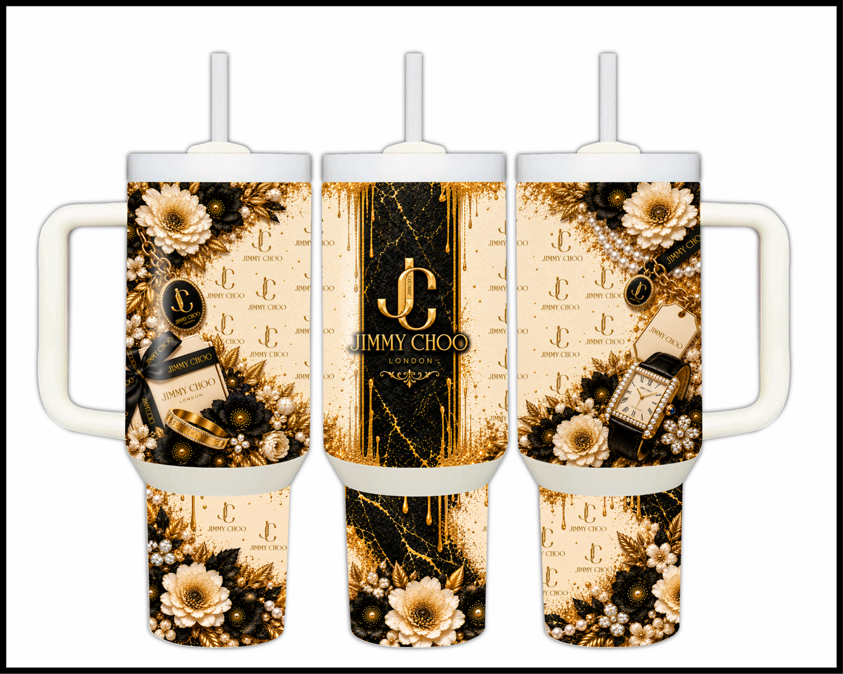 Shopaholic Fluent in Jet-Set Jetsetter Stainless Steel Big Guzzler Tumbler (3471)