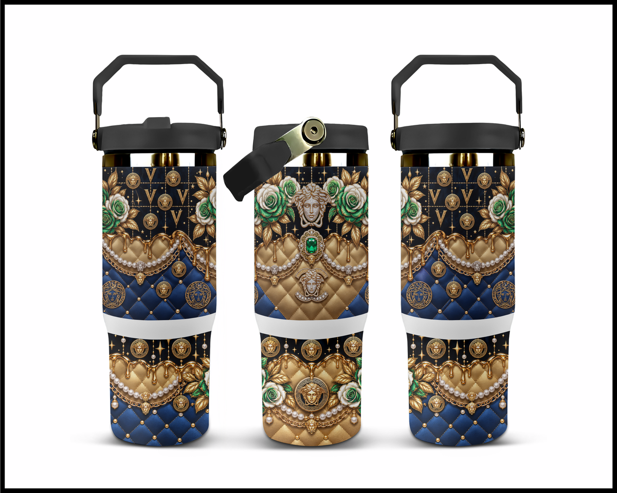 Imperial Majesty & Baroque Elegance Stainless Steel Big Guzzler Tumbler (3480)