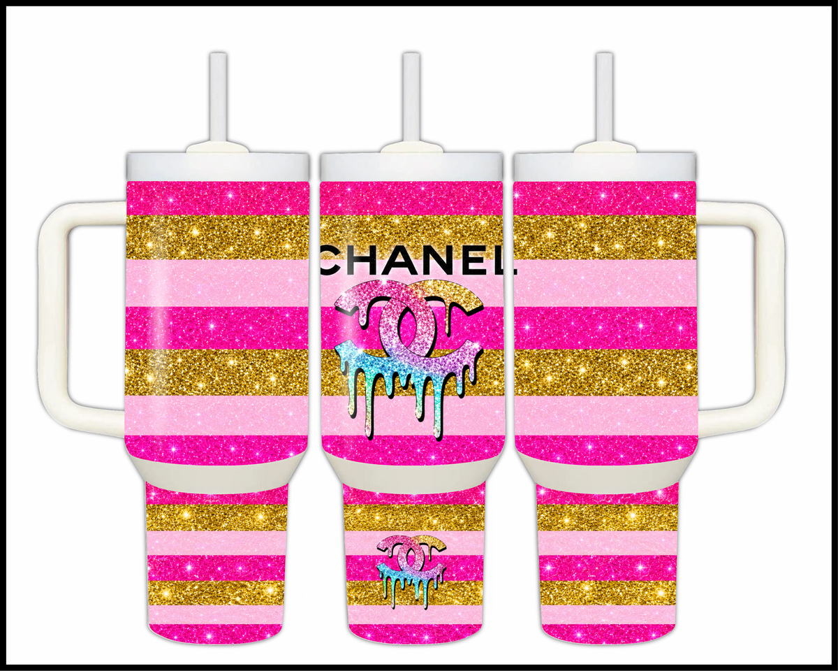 Bubblegum & Boujee Stainless Steel Big Guzzler Tumbler (3497)