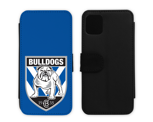 Canterbury Bulldogs Leather Flip Phone Case (Many Models Available)