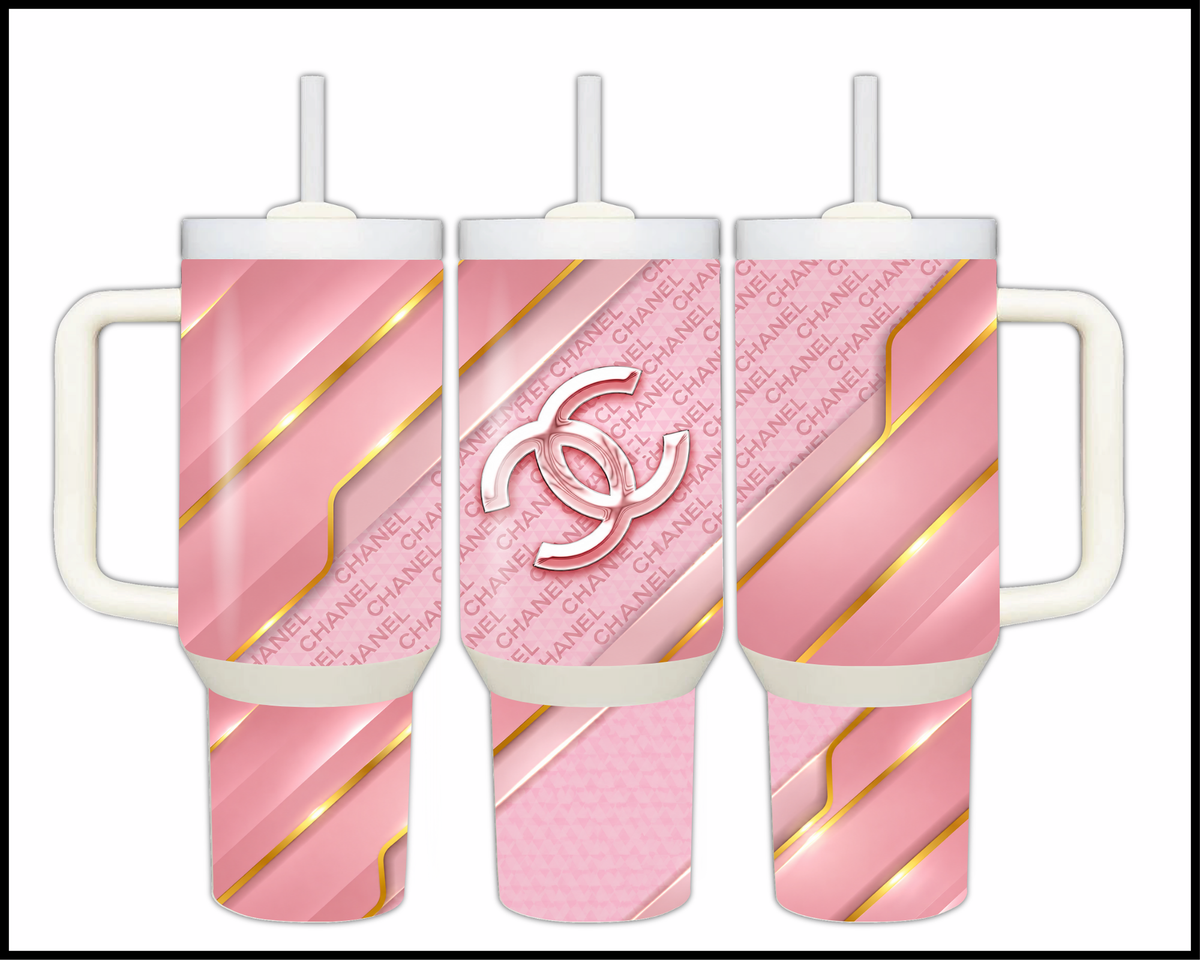 Rose Quartz Runway Stainless Steel Big Guzzler Tumbler (3506)