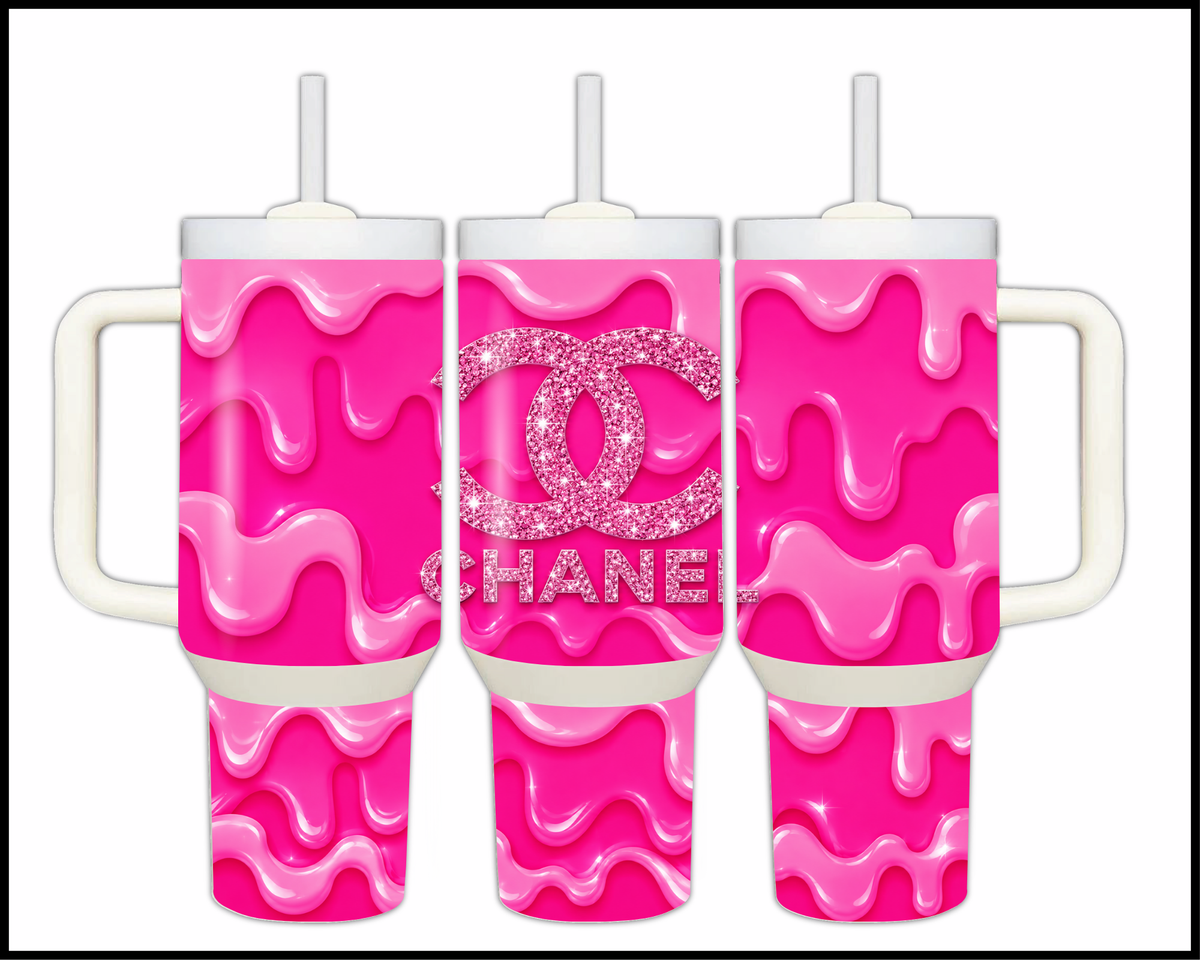 Electric Fuchsia Melt Stainless Steel Big Guzzler Tumbler (3507)