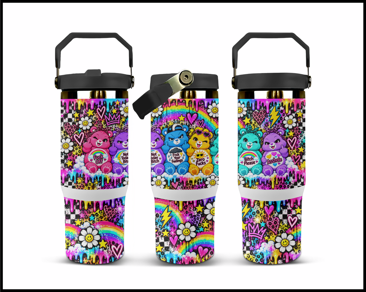Naughty Carebears Stainless Steel Big Guzzler Tumbler (3508)