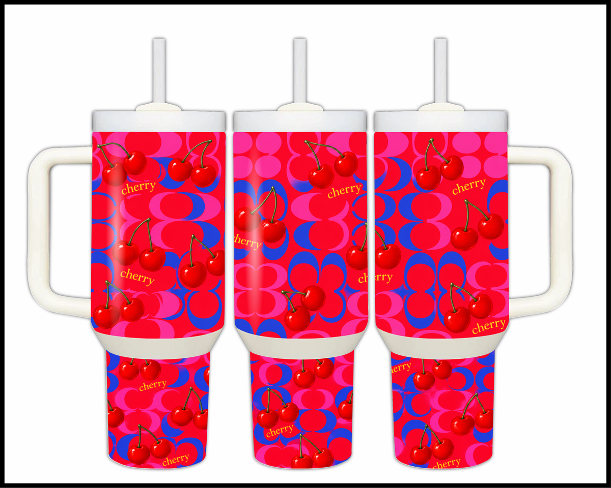 Cherry Blossom Chic Stainless Steel Big Guzzler Tumbler (3515)