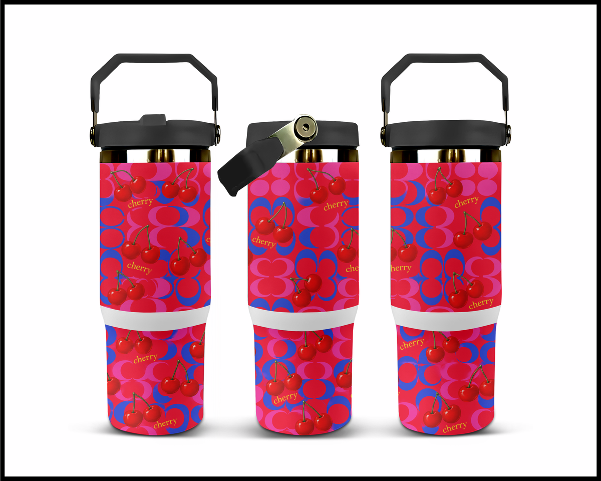 Cherry Blossom Chic Stainless Steel Big Guzzler Tumbler (3515)