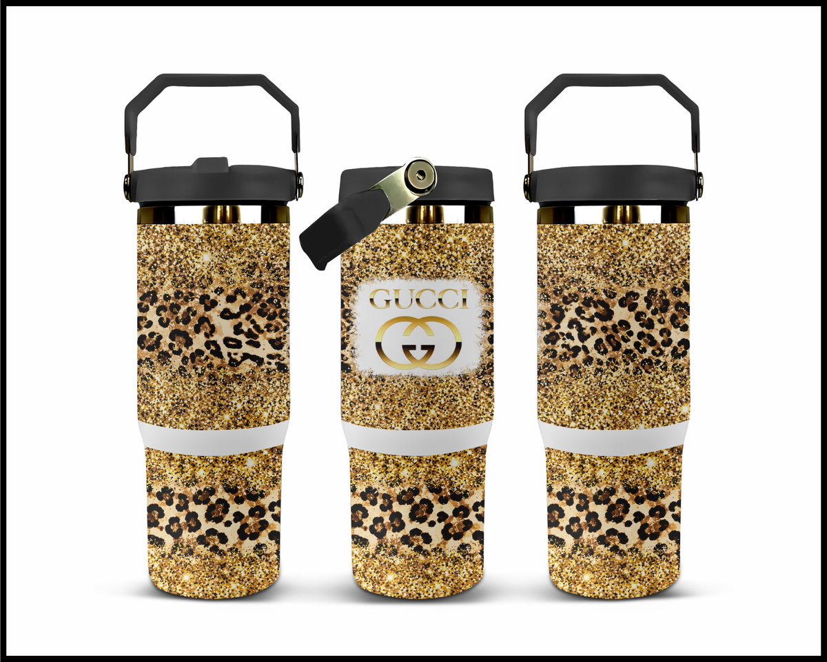 Untamed Gold Glamour Stainless Steel Big Guzzler Tumbler (3518)