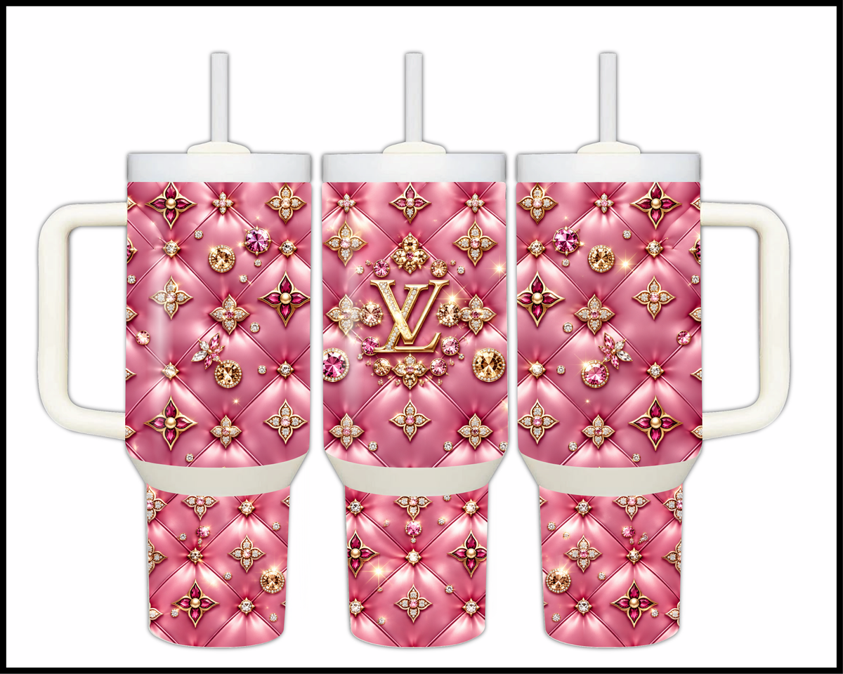 Sophisticated Gem Lattice Stainless Steel Big Guzzler Tumbler (3524)