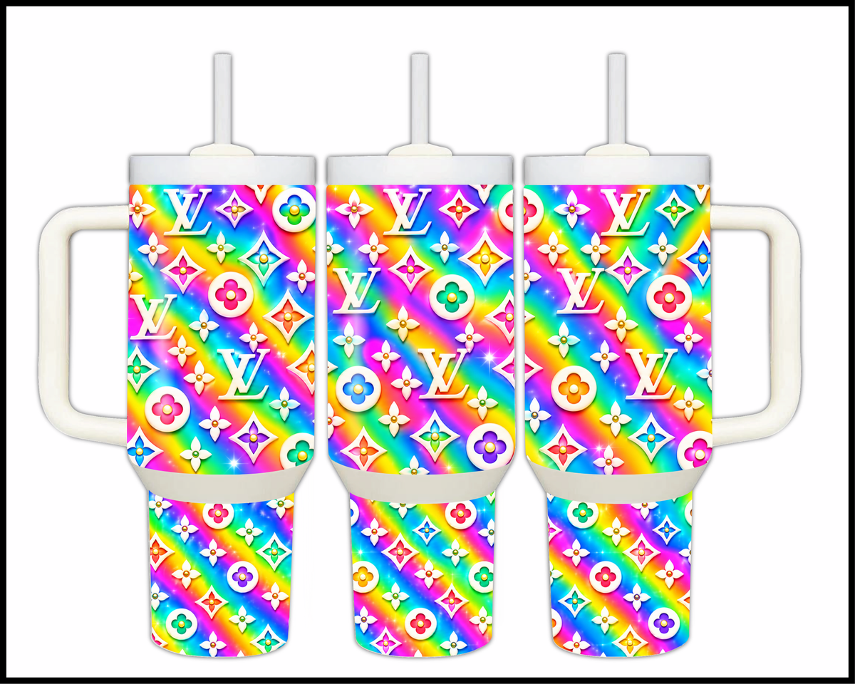 Boujee Backdrop Burst Stainless Steel Big Guzzler Tumbler (3529)