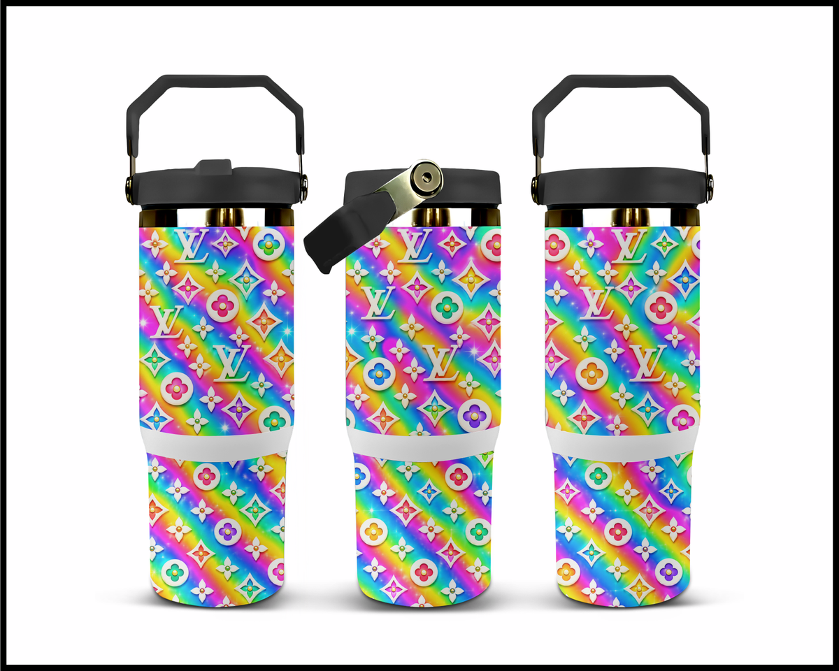 Boujee Backdrop Burst Stainless Steel Big Guzzler Tumbler (3529)