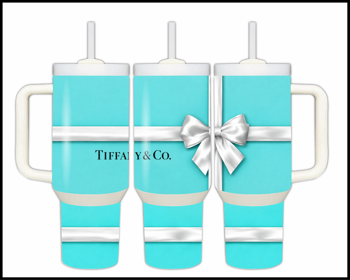 Boujee Blue Box Stainless Steel Big Guzzler Tumbler (3536)