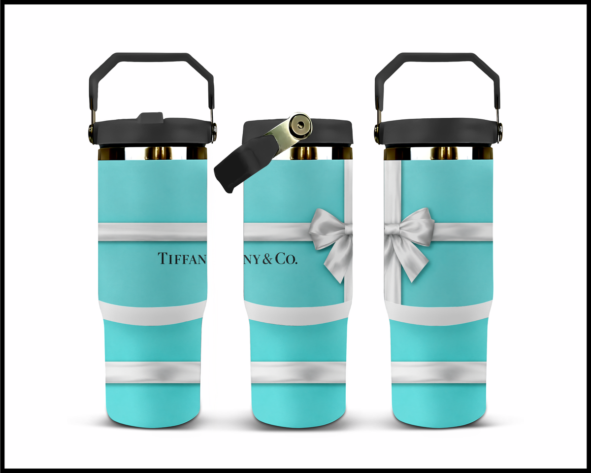 Boujee Blue Box Stainless Steel Big Guzzler Tumbler (3536)