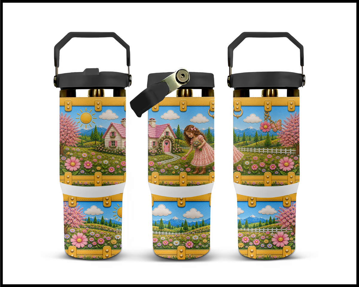 Blossom Valley Princess Stainless Steel Big Guzzler Tumbler (3541)