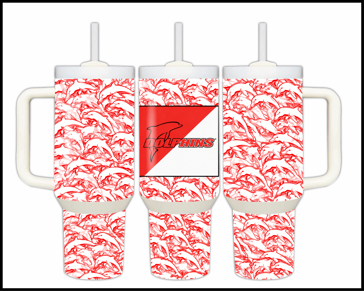 Big Guzzler Dolphins Stainless Steel Tumbler (3552)
