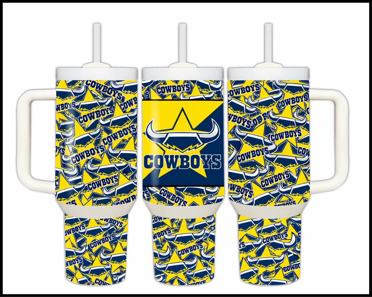 Big Guzzler North Queensland Cowboys Stainless Steel Tumbler (3558)
