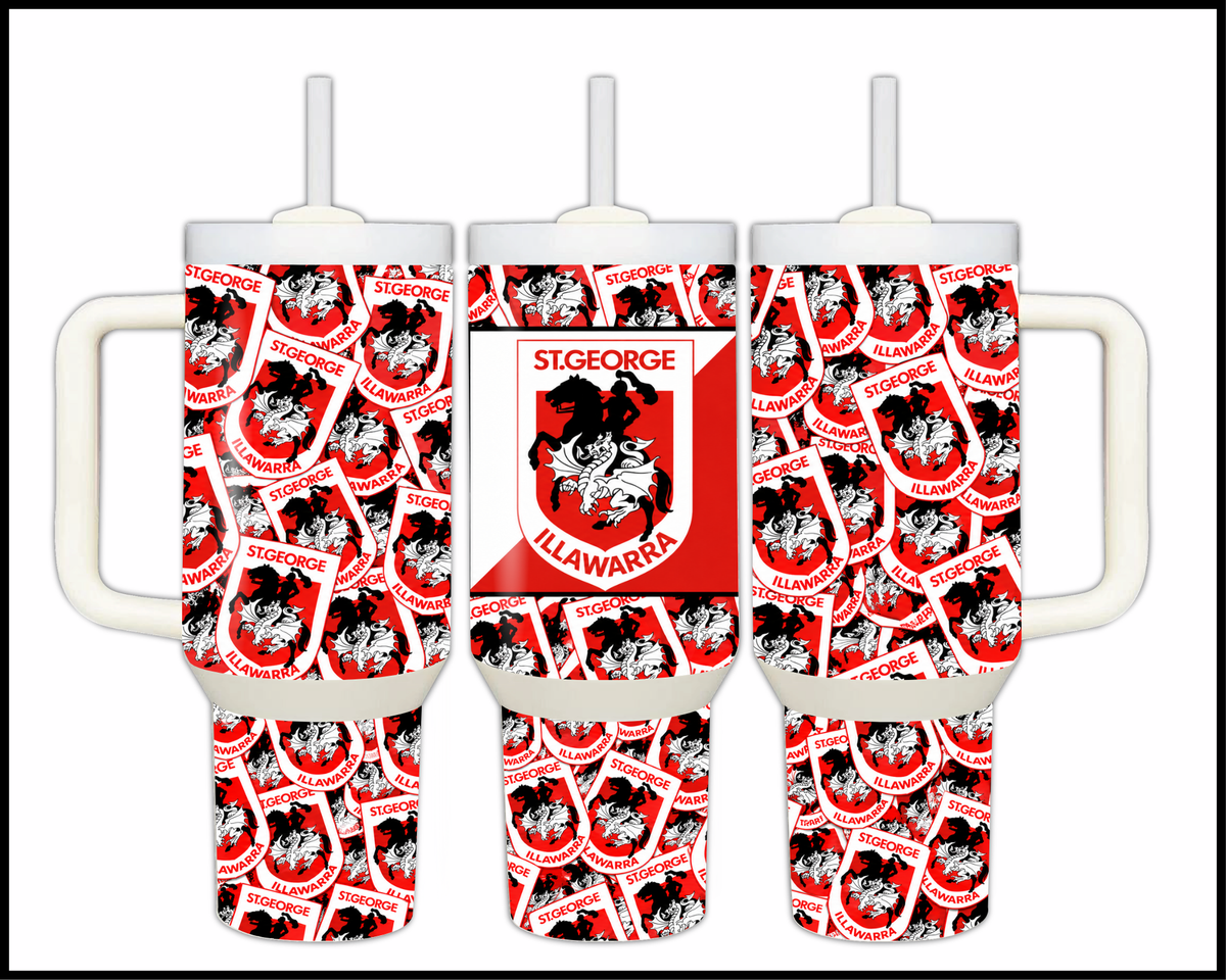 Big Guzzler St George Illawarra Dragons Stainless Steel Tumbler (3562)