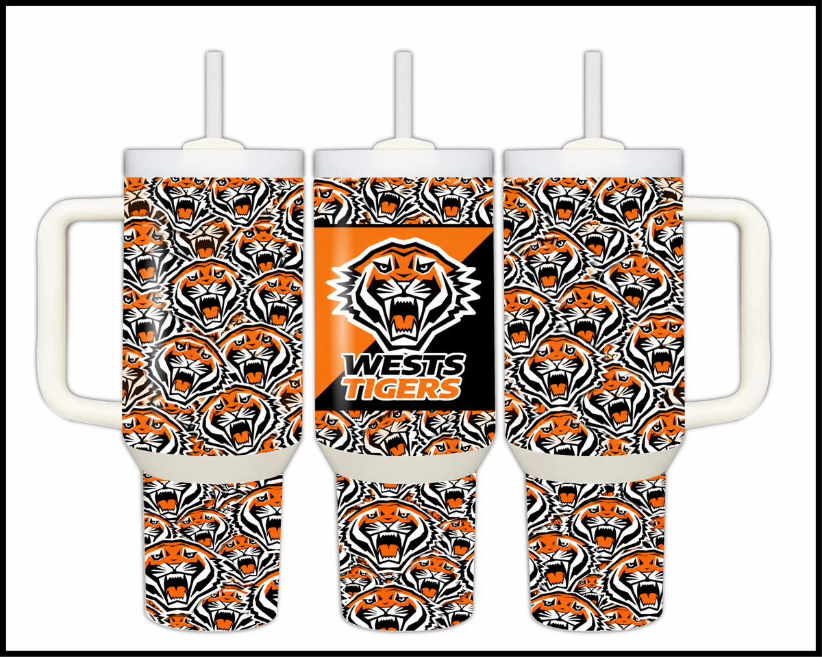 Big Guzzler West Tigers Stainless Steel Tumbler (3564)