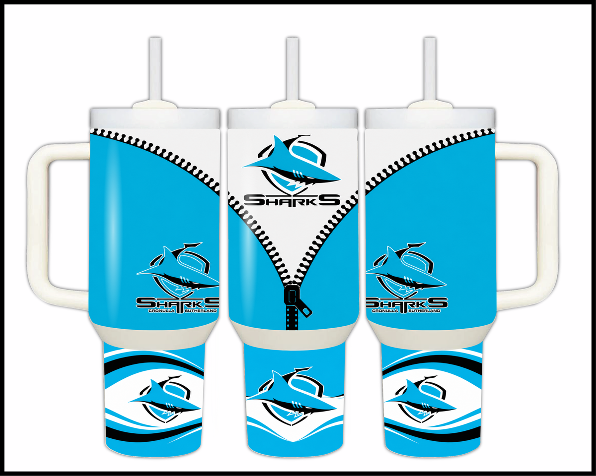 Big Guzzler Cronulla Sharks Stainless Steel Tumbler (3570)
