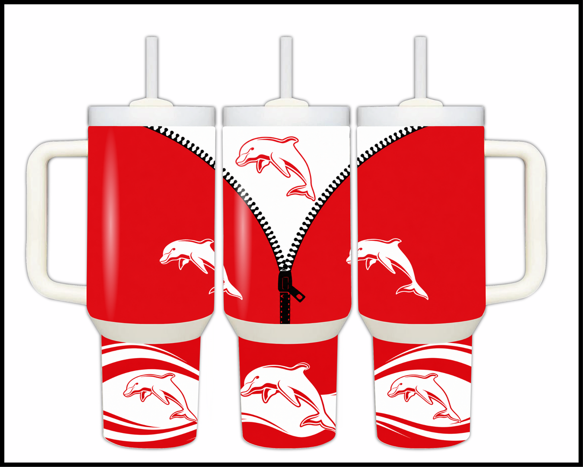 Big Guzzler Dolphins Stainless Steel Tumbler (3571)