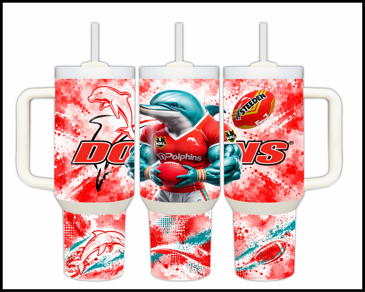 Big Guzzler Dolphins Stainless Steel Tumbler (3590)
