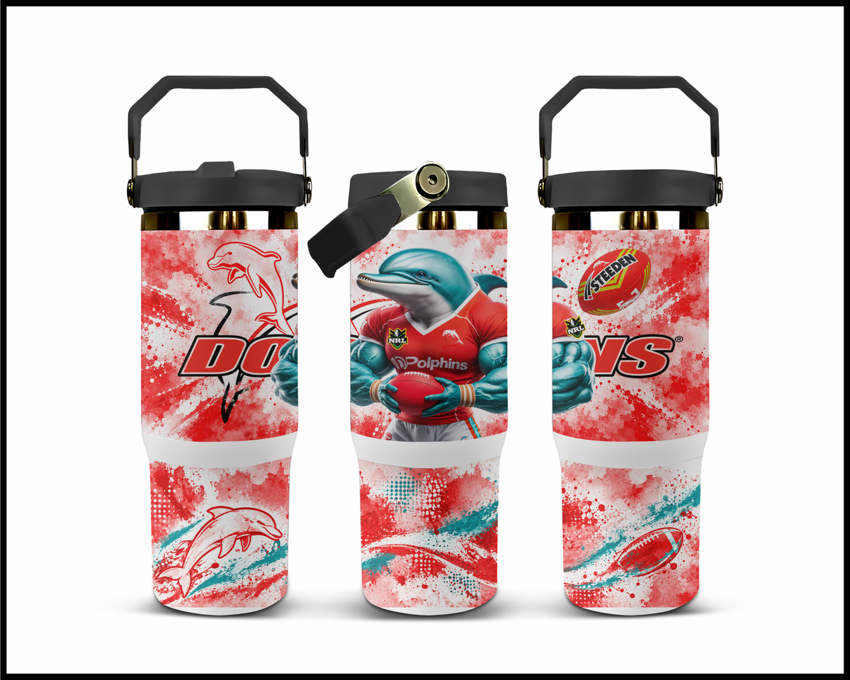 Big Guzzler Dolphins Stainless Steel Tumbler (3590)
