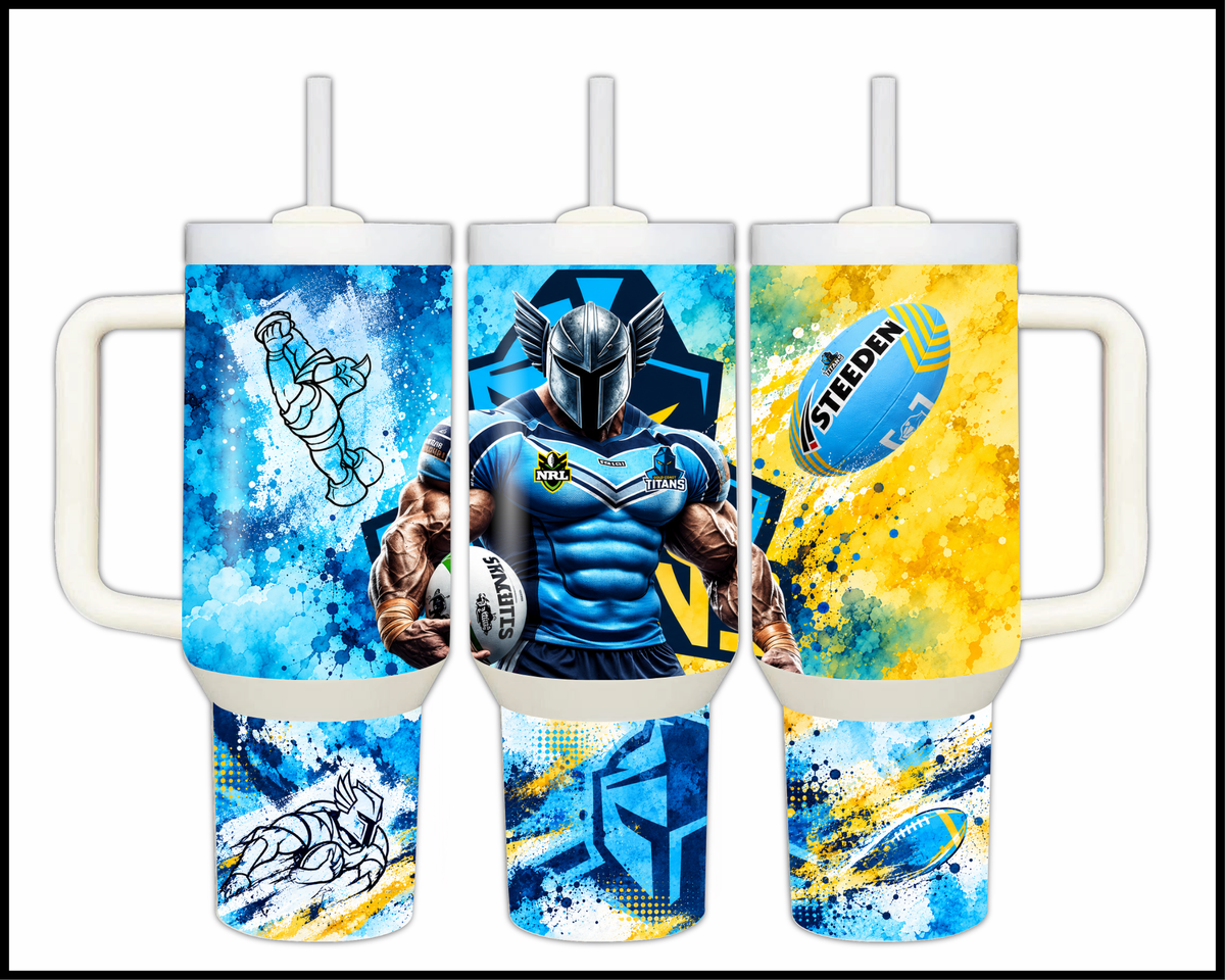 Big Guzzler Gold Coast Titans Stainless Steel Tumbler (3591)