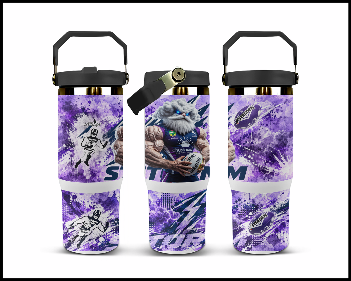 Big Guzzler Melbourne Storm Stainless Steel Tumbler (3593)