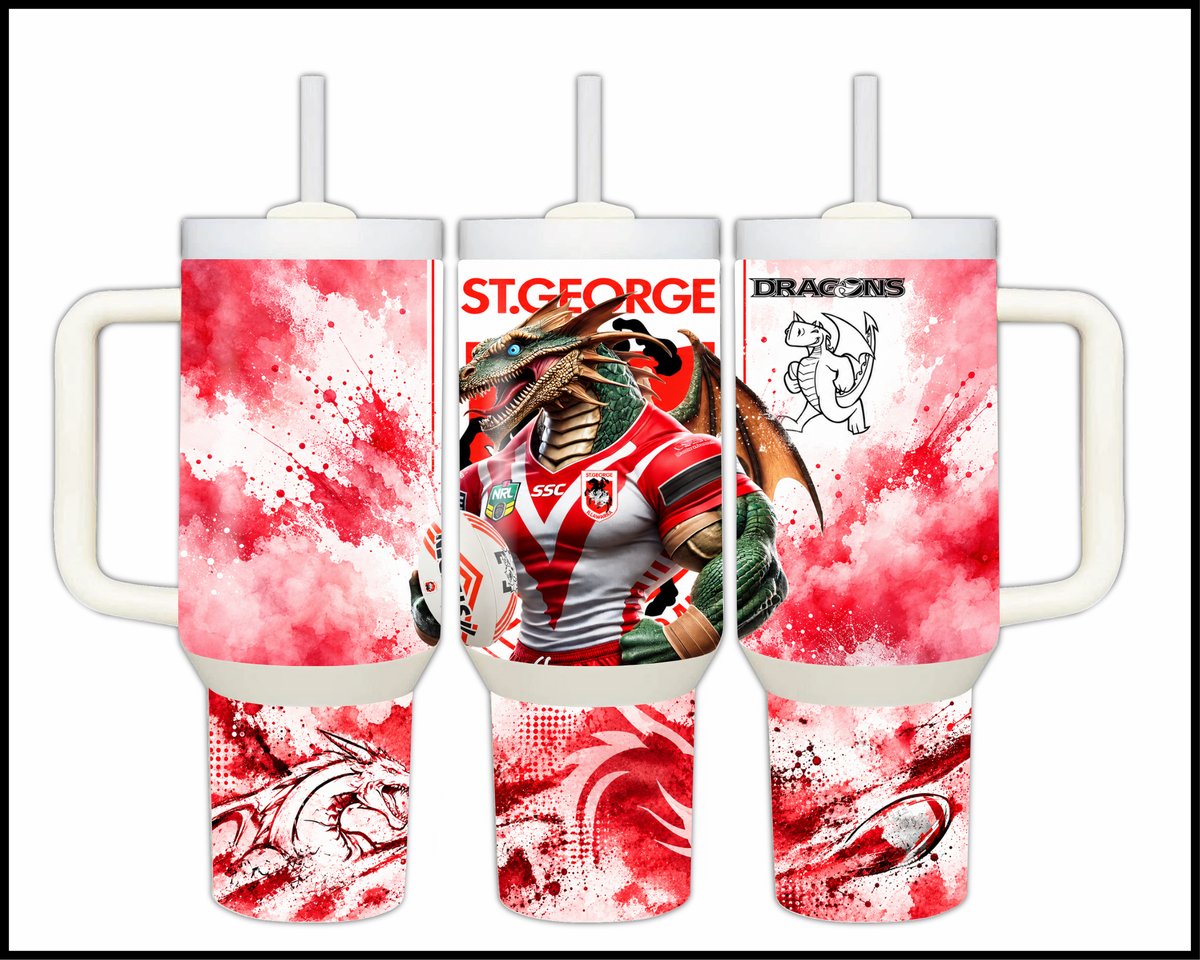 Big Guzzler St George Dragons Stainless Steel Tumbler (3600)