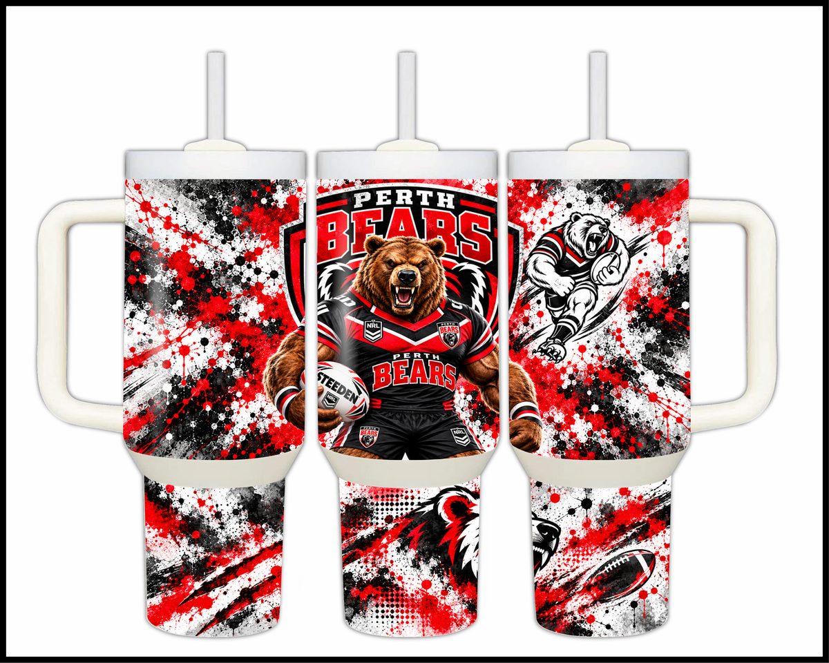 Big Guzzler Perth Bears Stainless Steel Tumbler (3603)