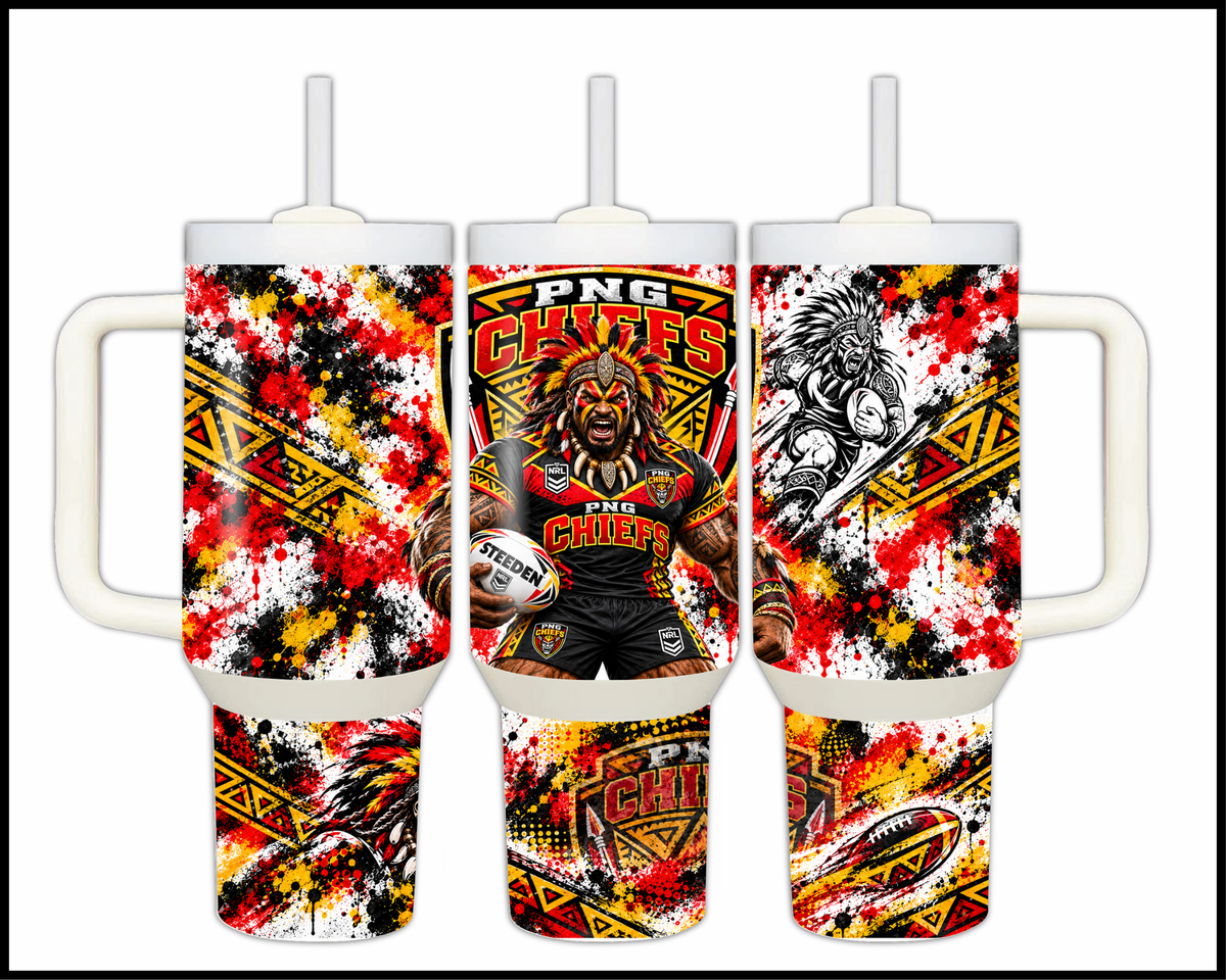 Big Guzzler PNG Chiefs Stainless Steel Tumbler (3604)