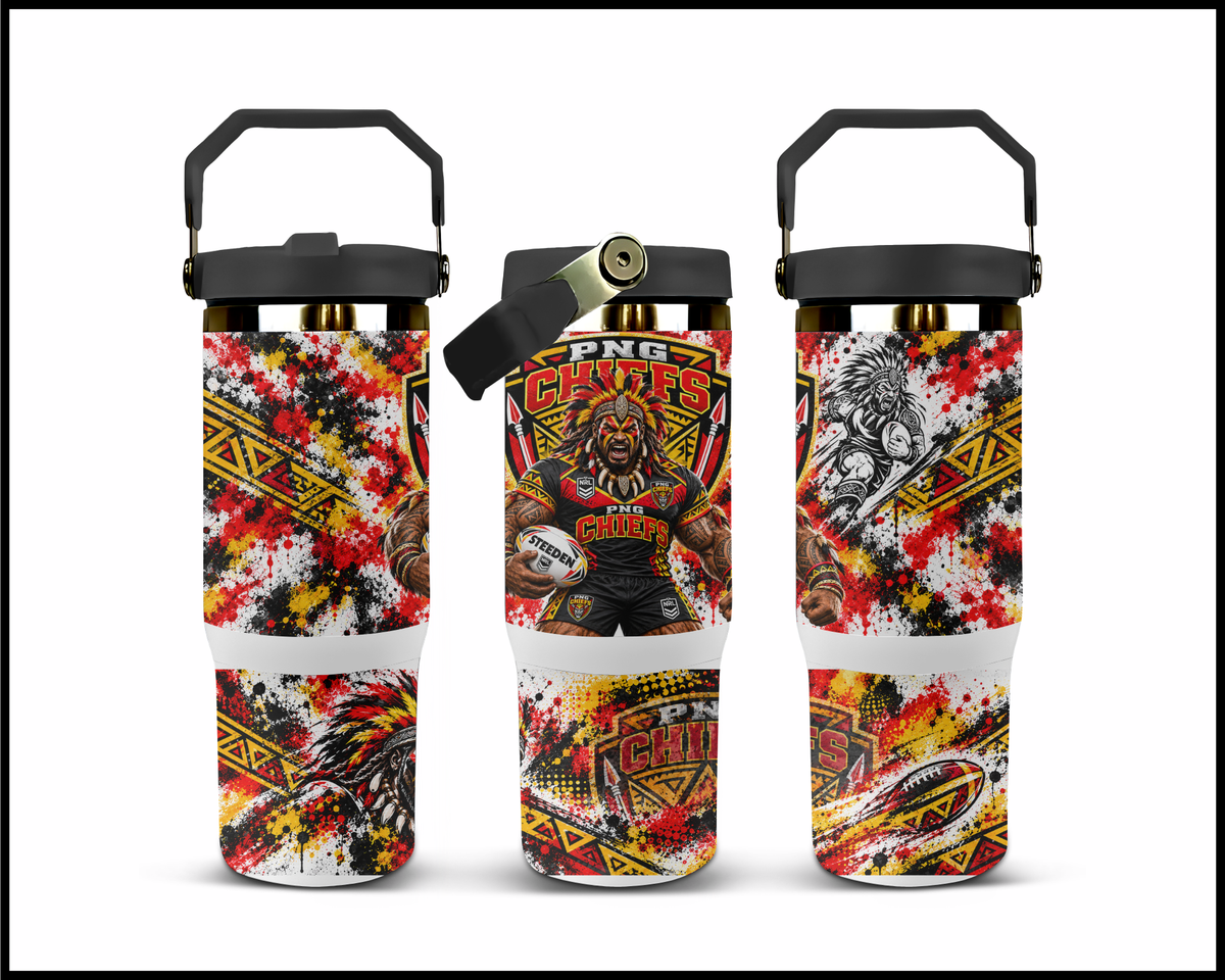 Big Guzzler PNG Chiefs Stainless Steel Tumbler (3604)