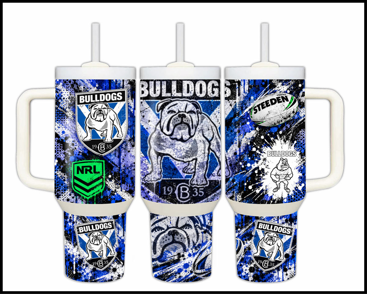 Big Guzzler Canterbury Bulldogs Stainless Steel Tumbler (3607)