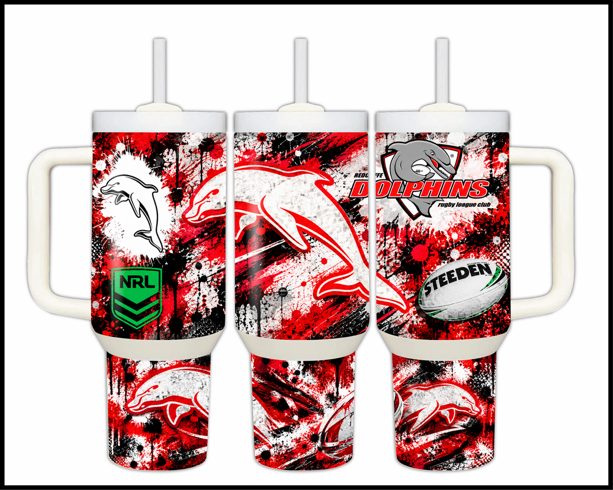 Big Guzzler Dolphins Stainless Steel Tumbler (3609)