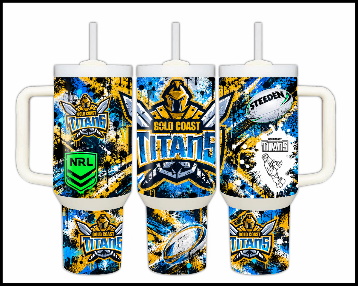 Big Guzzler Gold Coast Titans Stainless Steel Tumbler (3610)