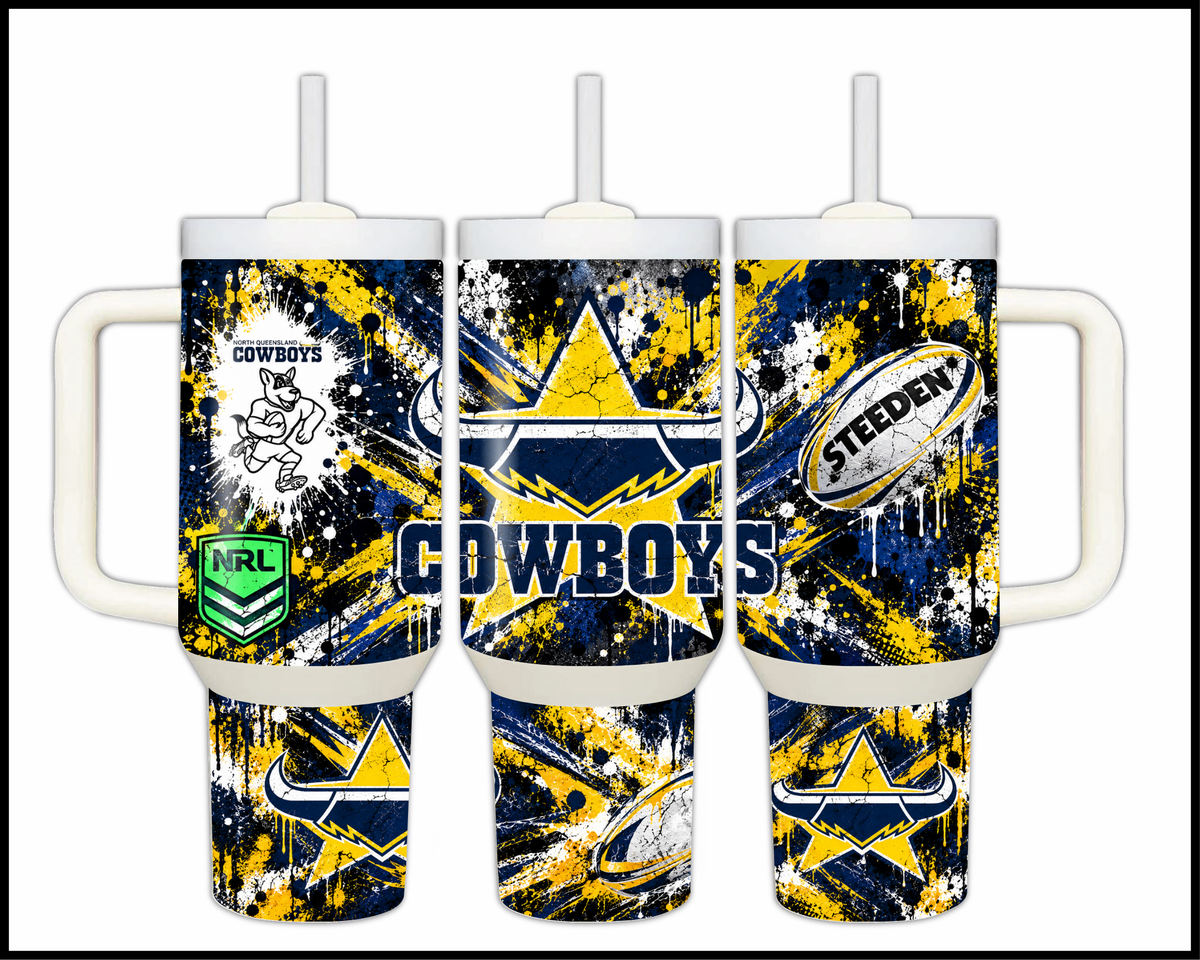 Big Guzzler North Queensland Cowboys Stainless Steel Tumbler (3615)
