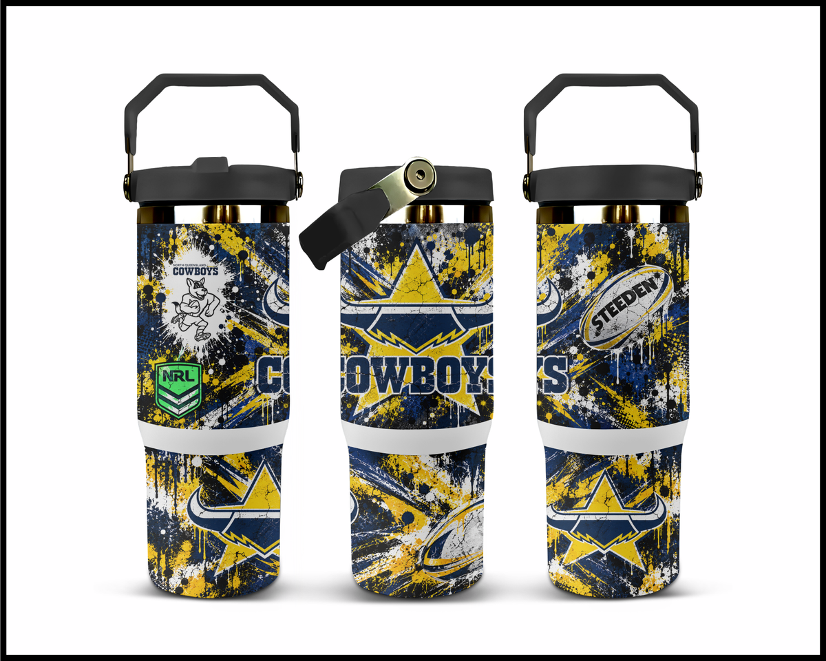 Big Guzzler North Queensland Cowboys Stainless Steel Tumbler (3615)