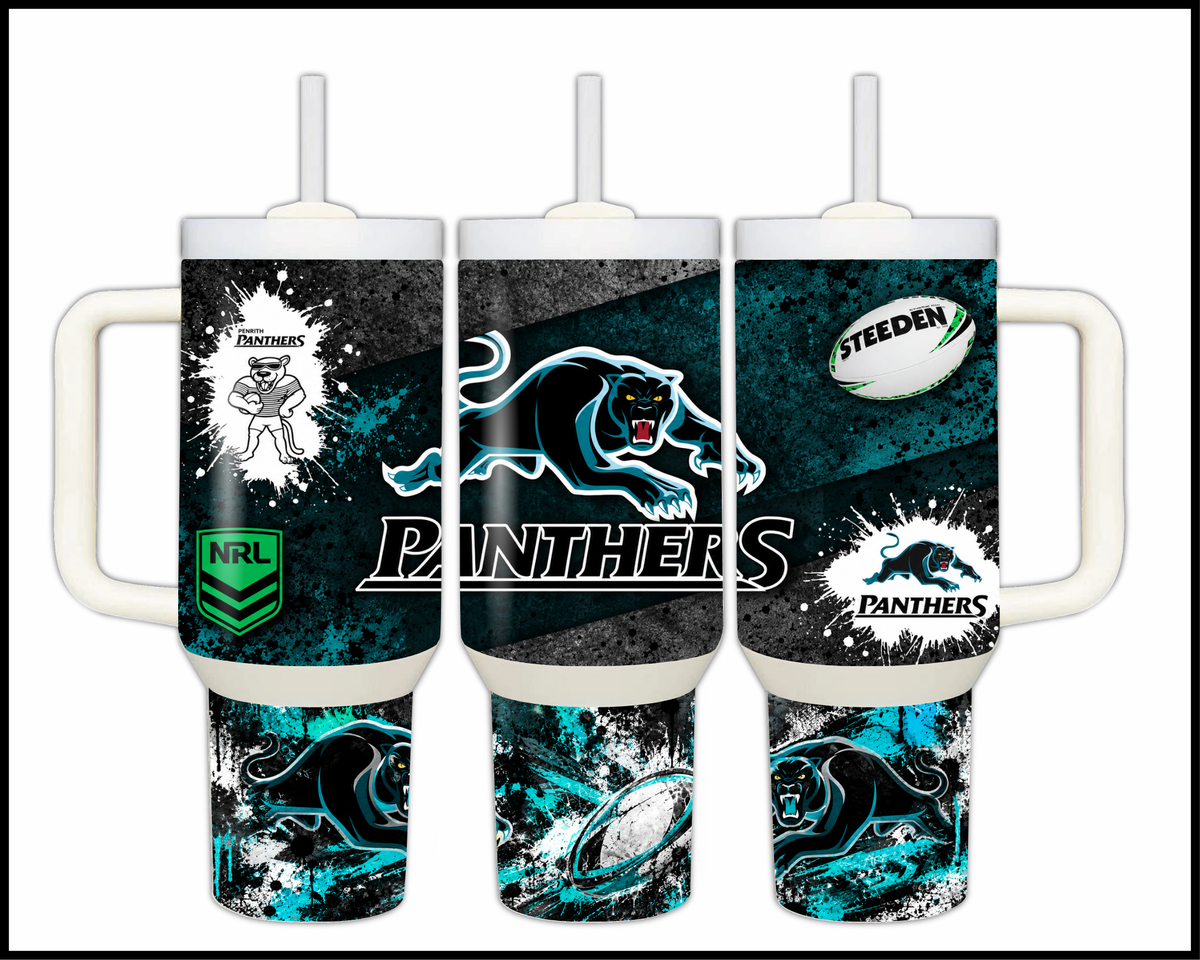 Big Guzzler Penrith Panthers Stainless Steel Tumbler (3617)