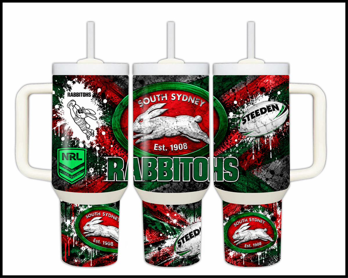 Big Guzzler South Sydney Rabbitohs Stainless Steel Tumbler (3618)