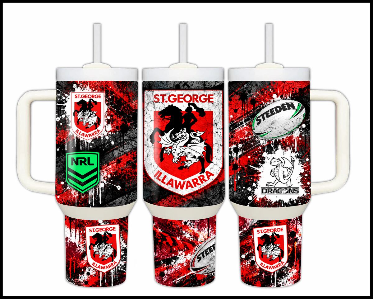 Big Guzzler St George Dragons Stainless Steel Tumbler (3619)